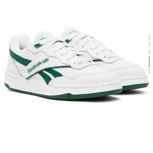 Reebok Classic White and Green Shoes